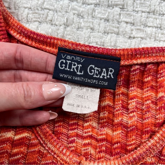 Vintage 90’s Orange Knit Sweater - Picture 4 of 6